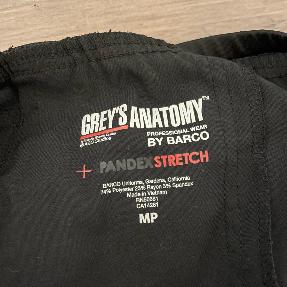 Grey’s anatomy scrub pants-Black